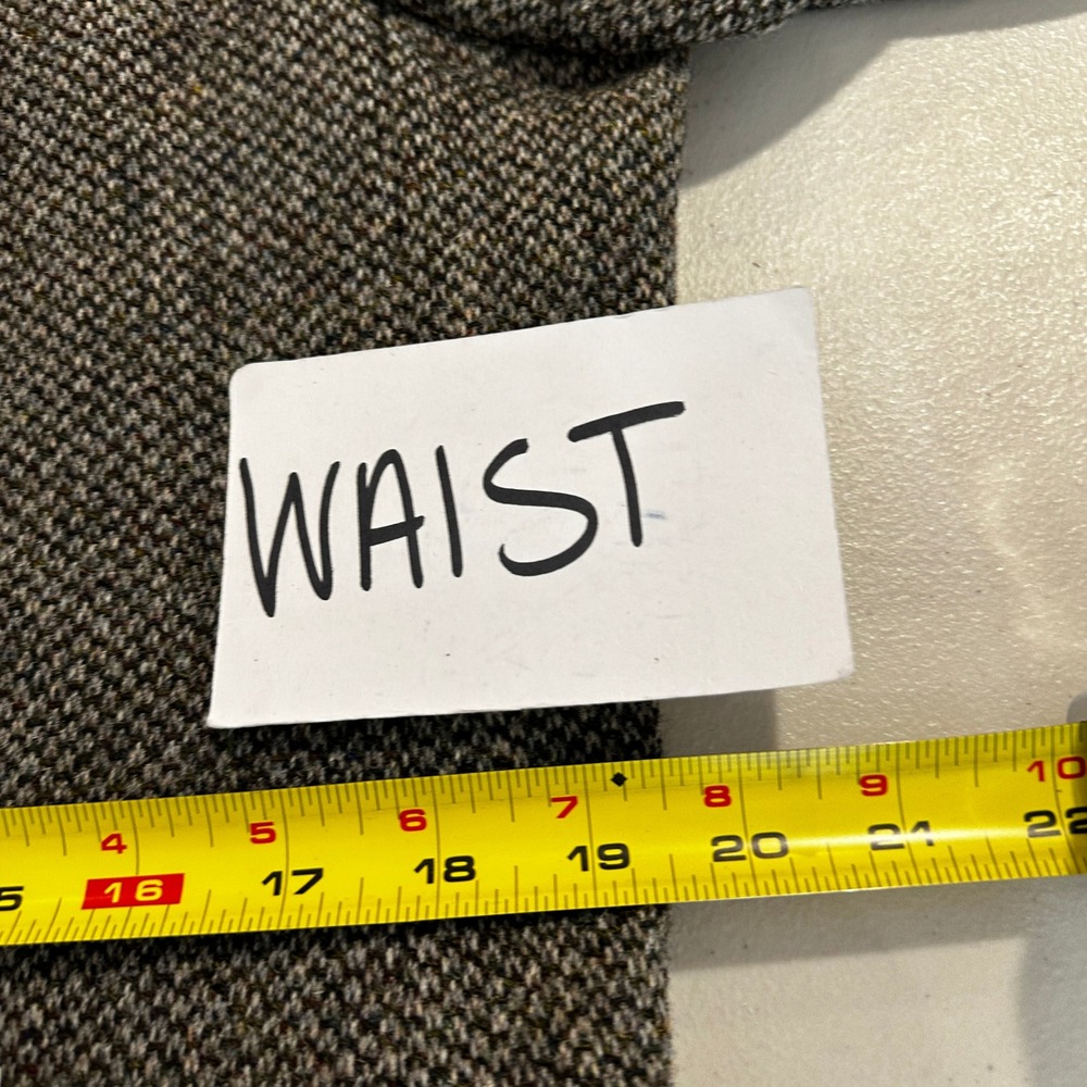 Gurteen Harris Tweed Blazer Mens 38L Grey Green Wool Sport Coat Handwoven Luxury - Picture 9 of 11